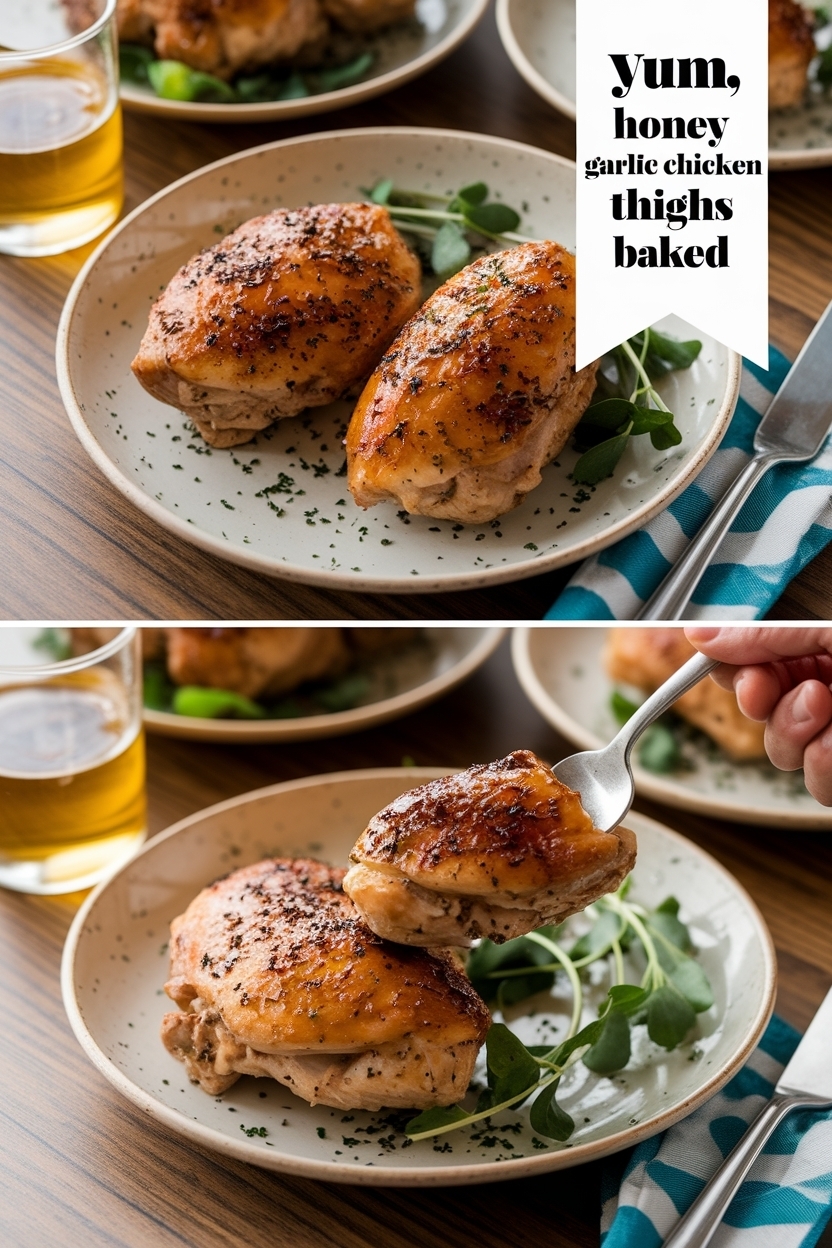 honey garlic chicken thighs baked