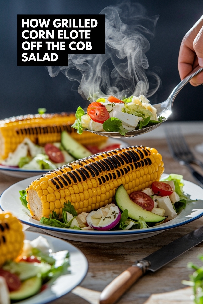 grilled corn elote off the cob salad