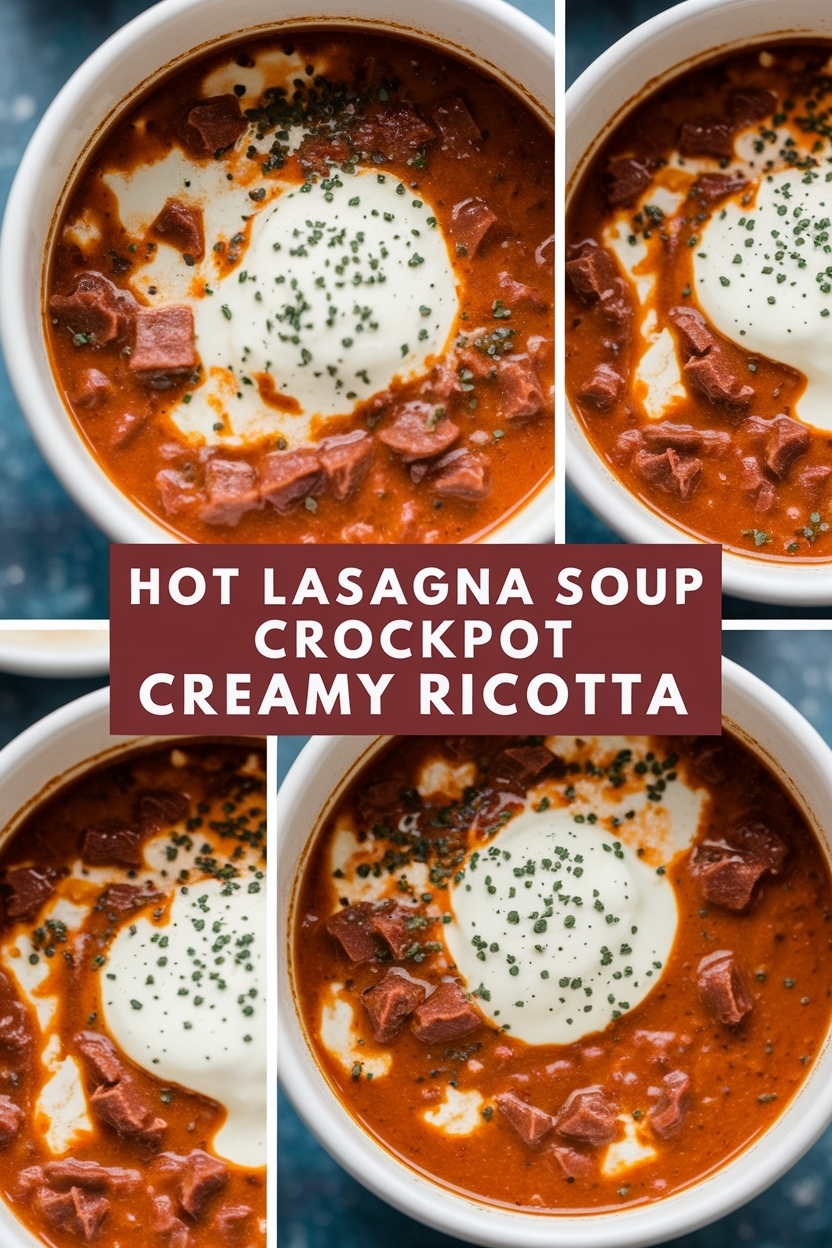 lasagna soup crockpot creamy ricotta