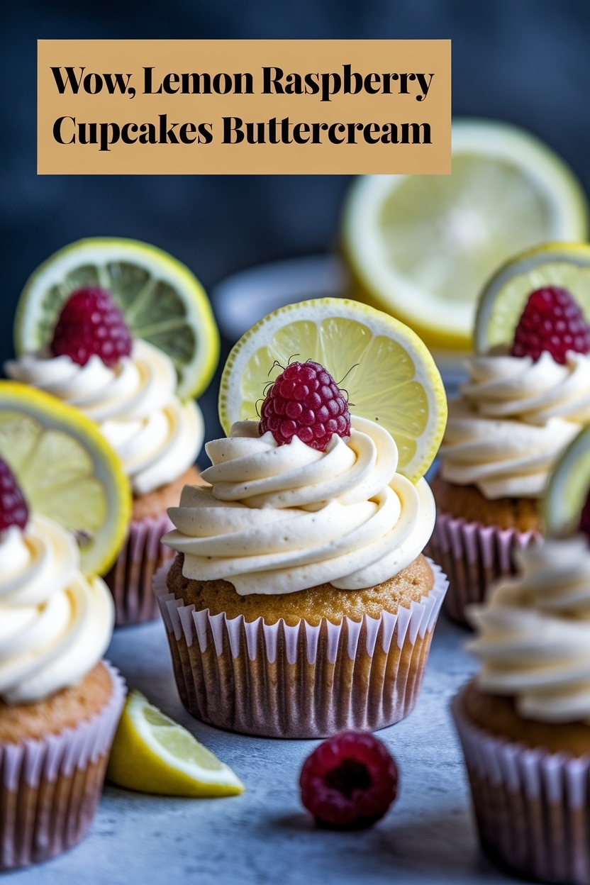 lemon raspberry cupcakes buttercream