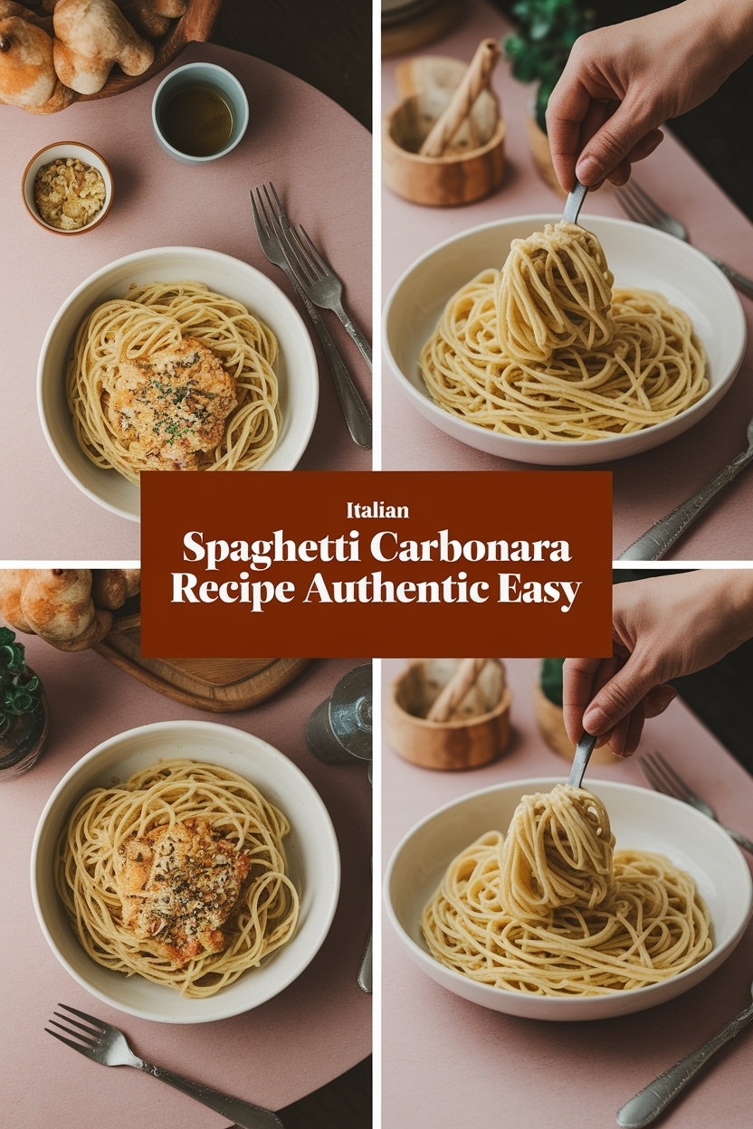 spaghetti carbonara recipe authentic easy