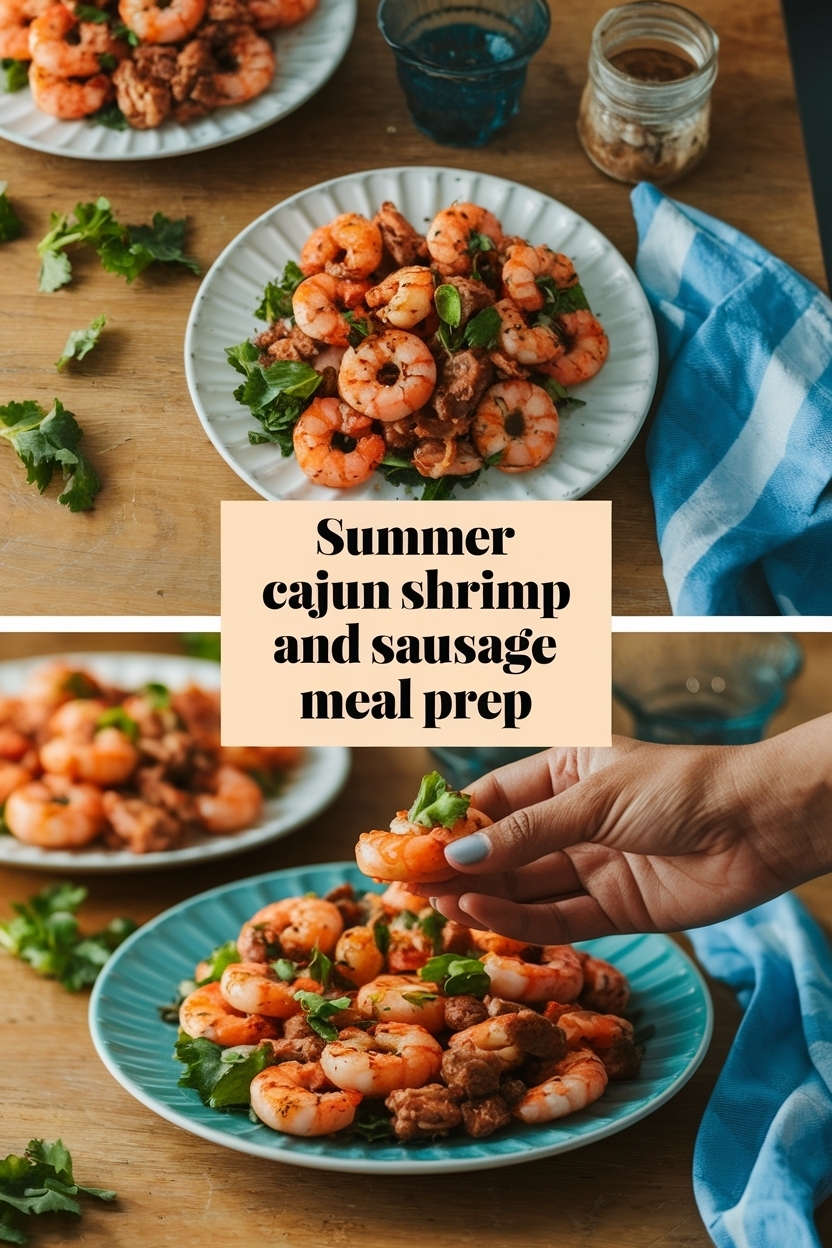 cajun shrimp and sausage meal prep