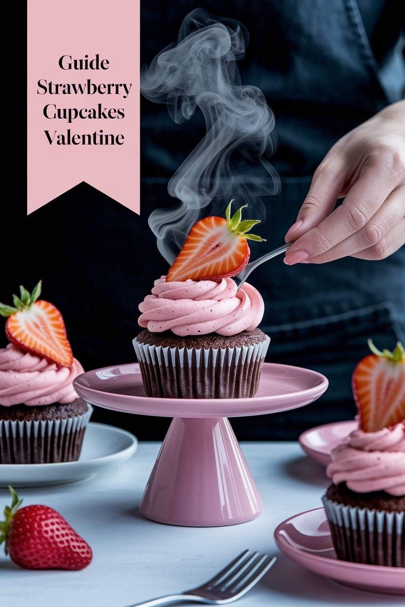 strawberry crunch cupcakes valentine