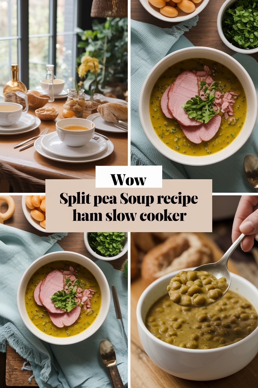 split pea soup recipe ham slow cooker