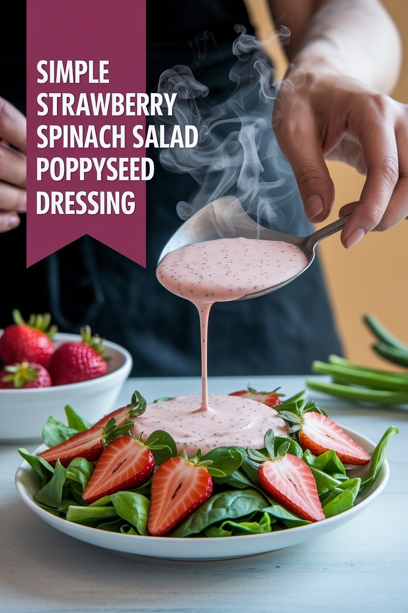 strawberry spinach salad poppyseed dressing