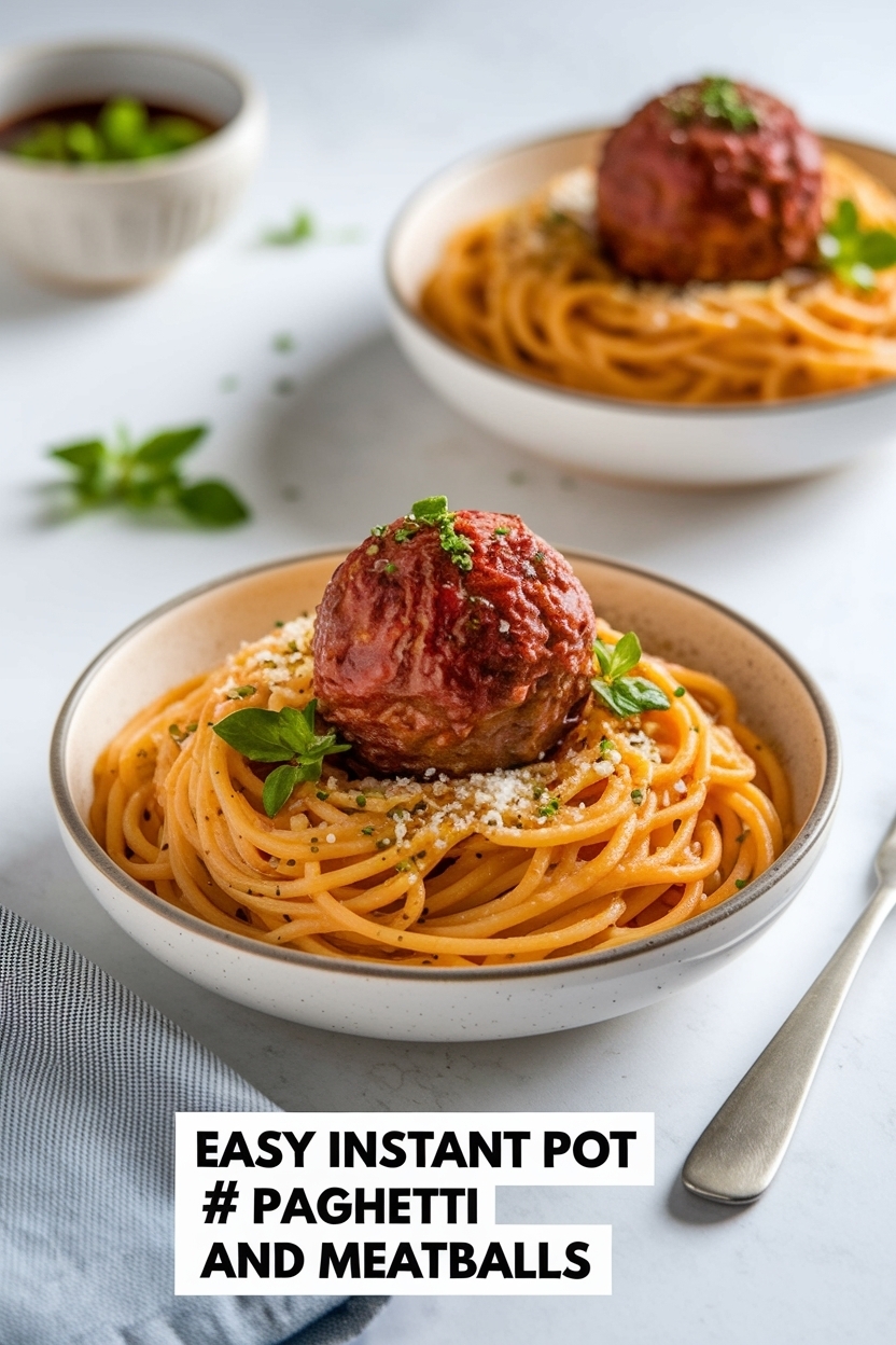 instant pot spaghetti and meatballs