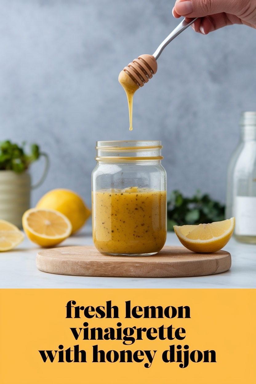lemon vinaigrette with honey dijon