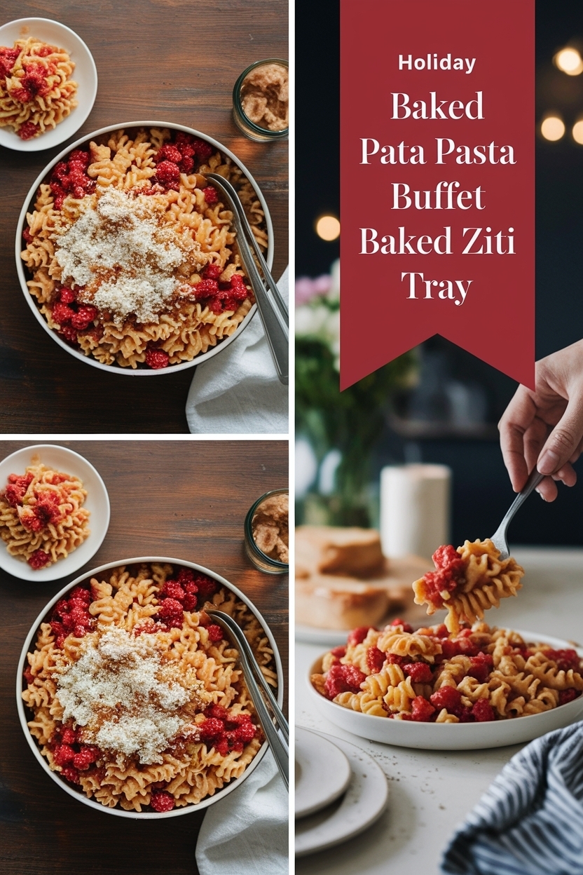 baked pasta buffet baked ziti tray