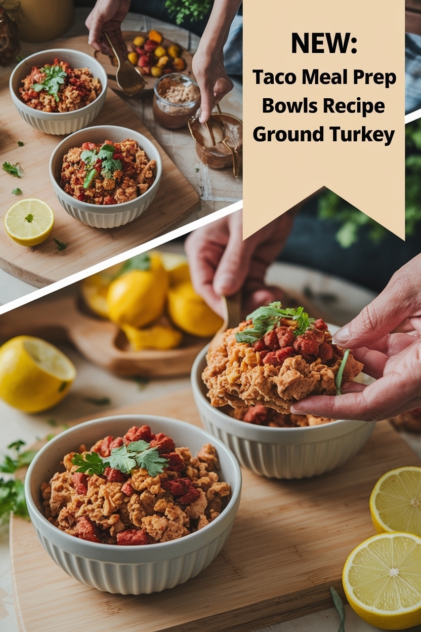 taco meal prep bowls recipe ground turkey