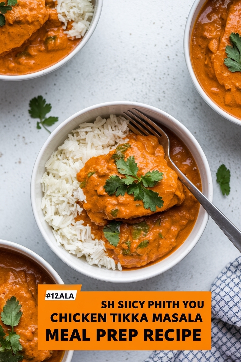 chicken tikka masala meal prep recipe