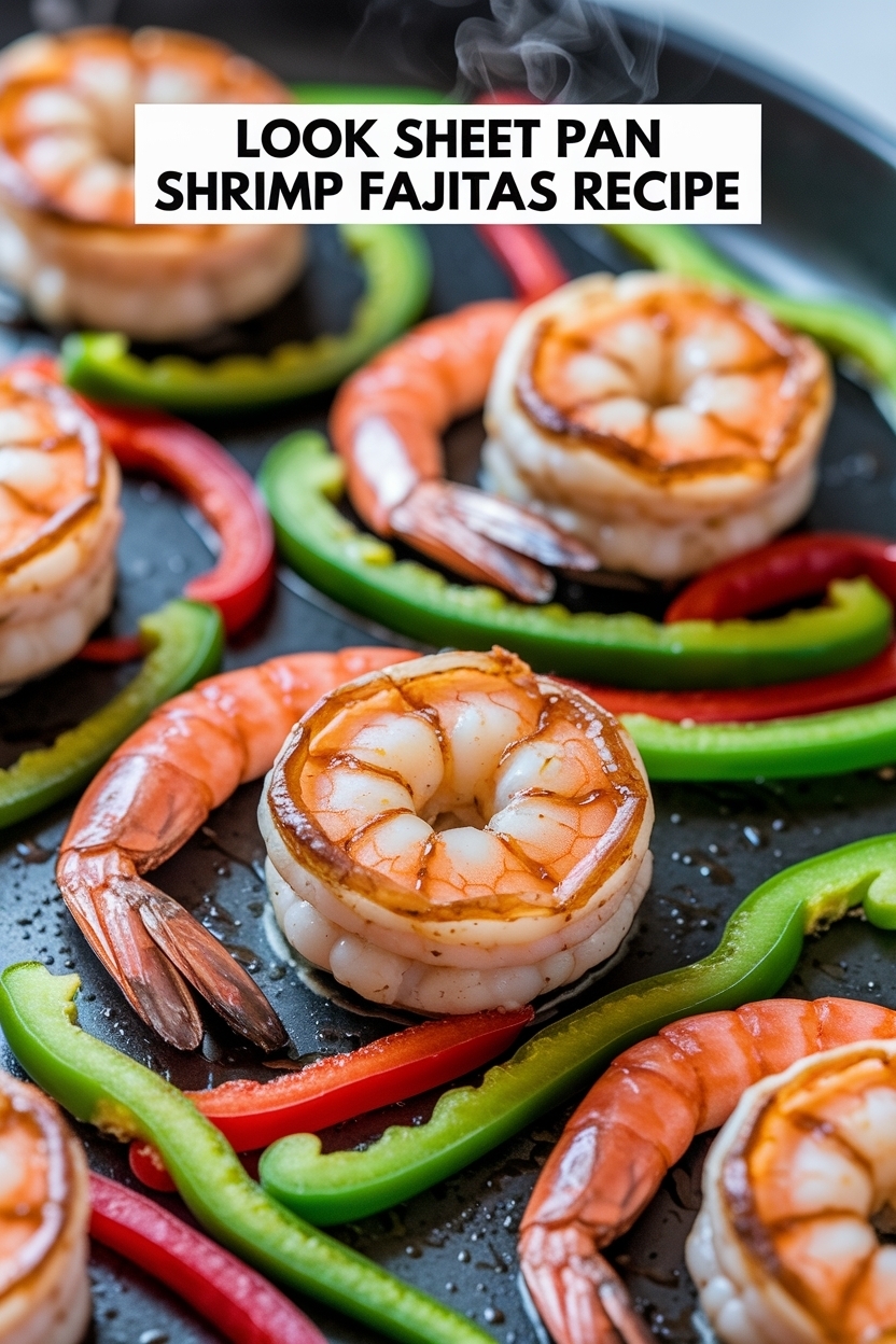 sheet pan shrimp fajitas recipe