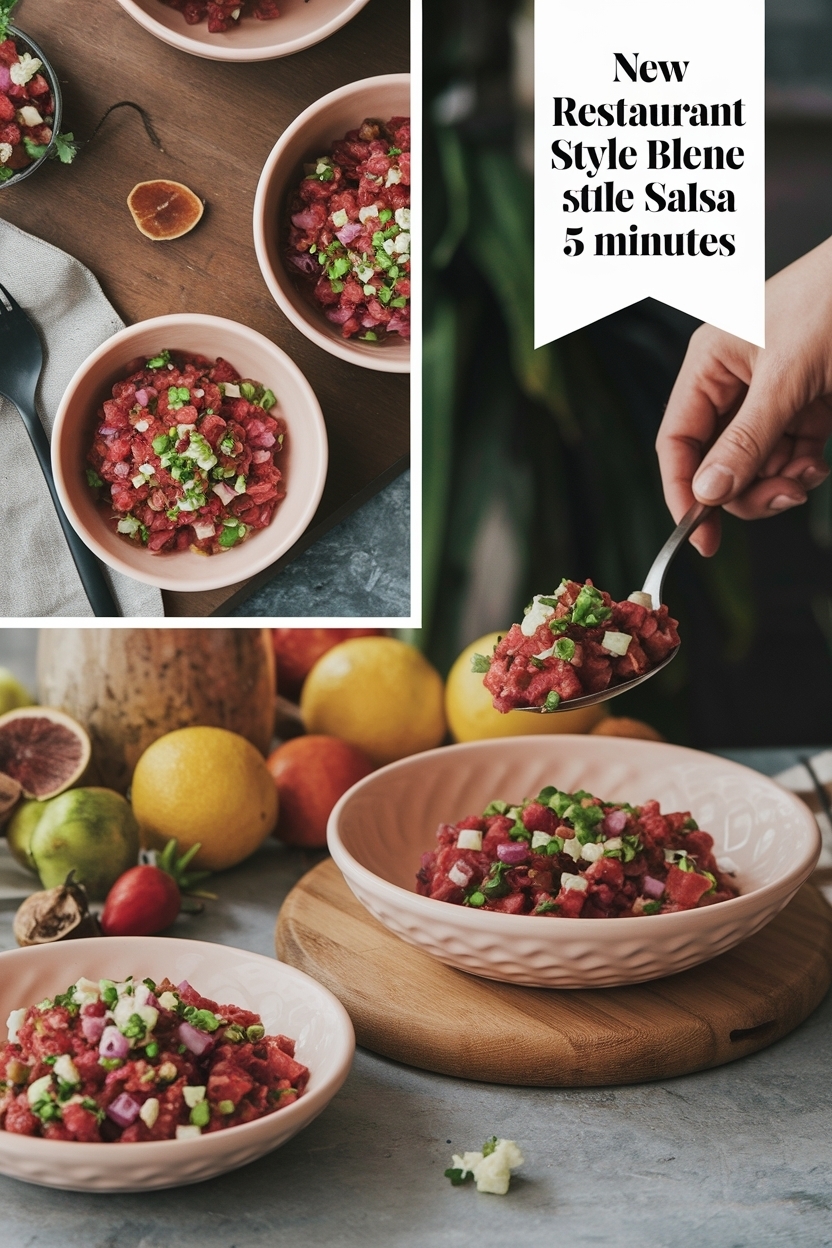 restaurant style blender salsa 5 minutes