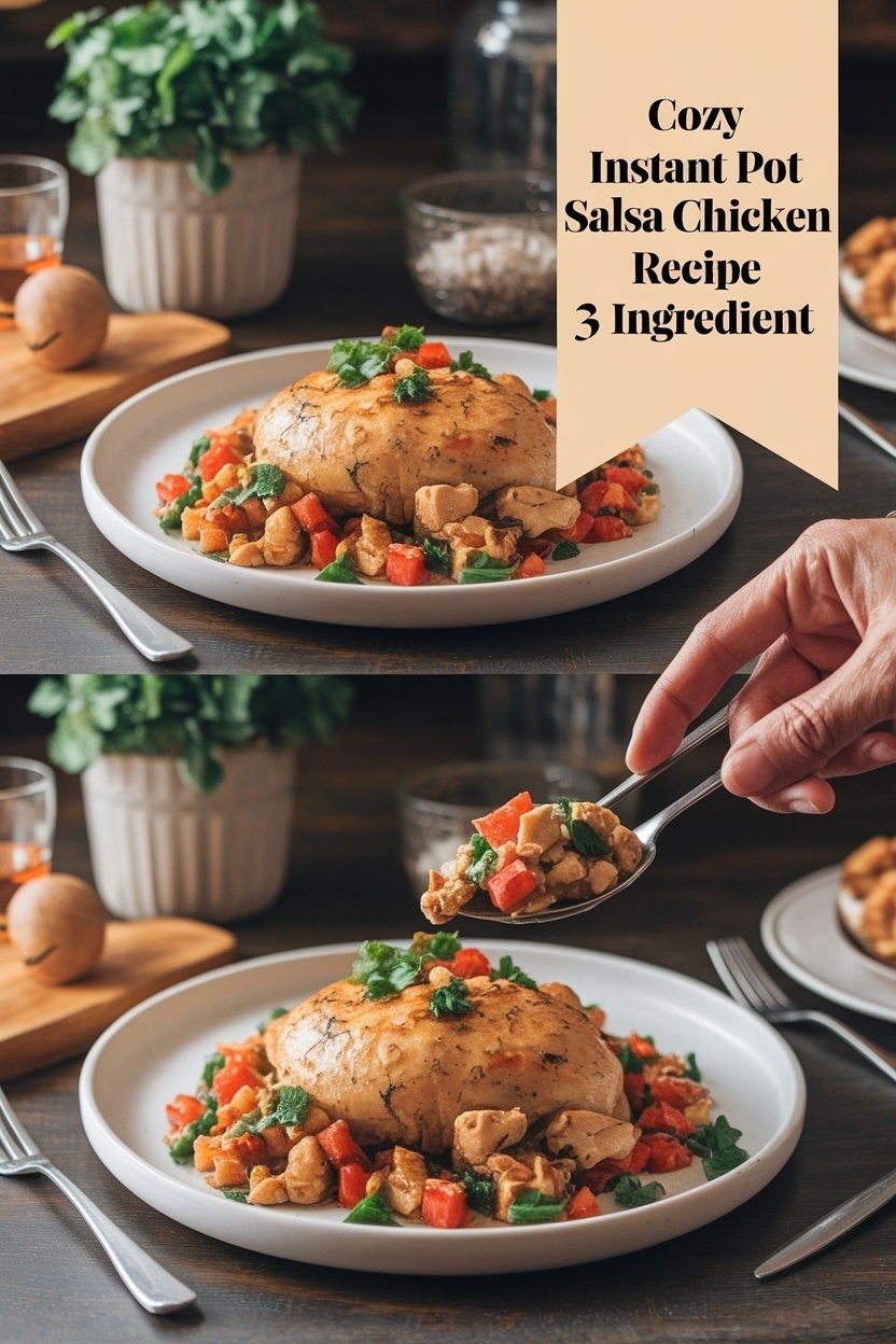 instant pot salsa chicken recipe 3 ingredient