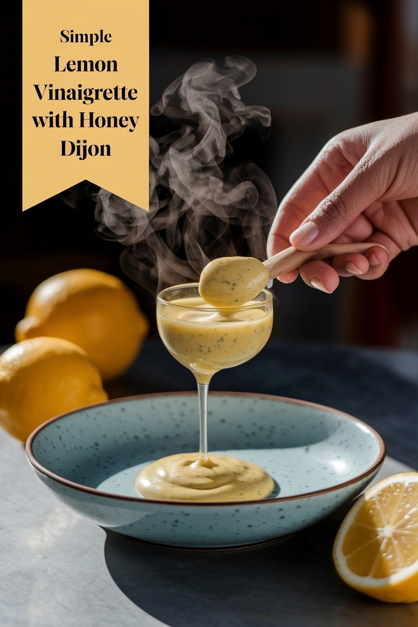lemon vinaigrette with honey dijon