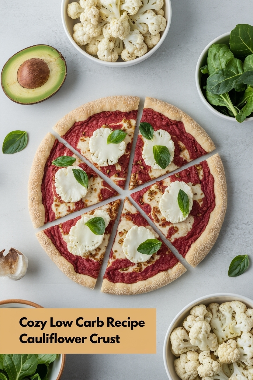 low carb pizza recipe cauliflower crust