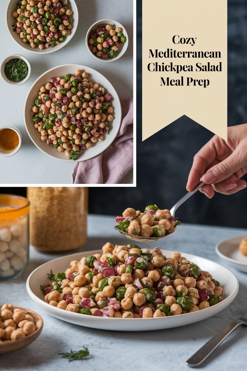 mediterranean chickpea salad meal prep