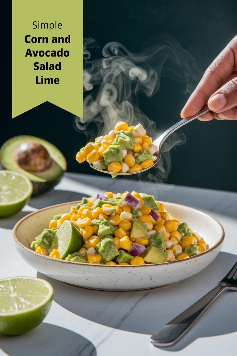 corn and avocado salad lime