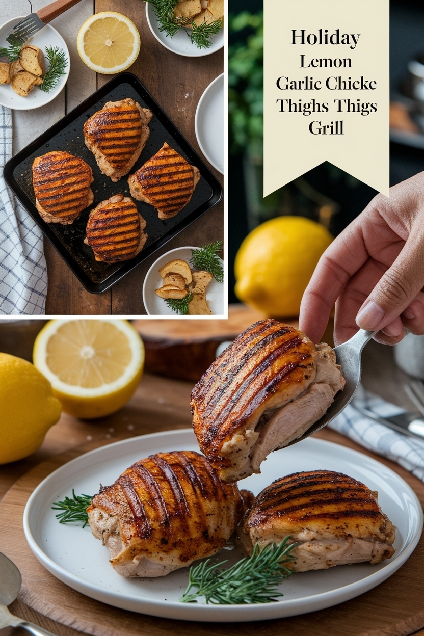 lemon garlic chicken thighs grill