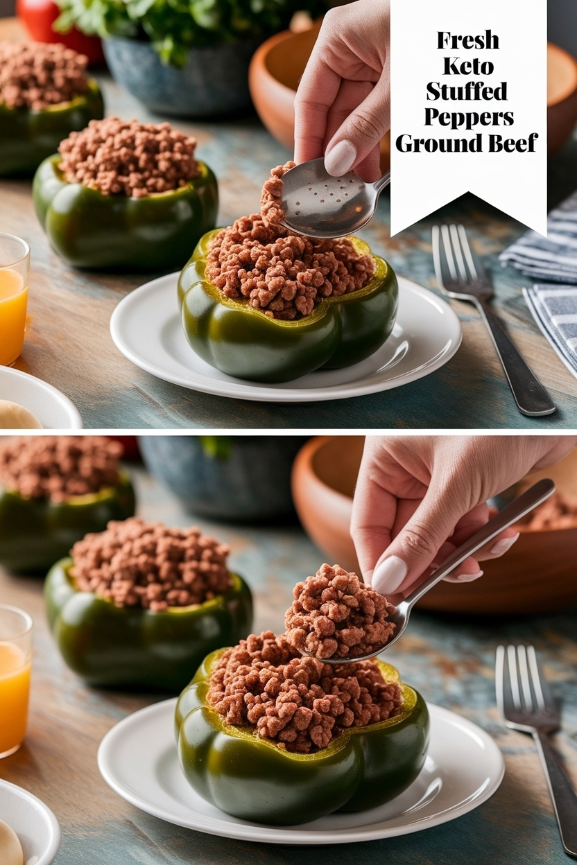 keto stuffed peppers recipe ground beef