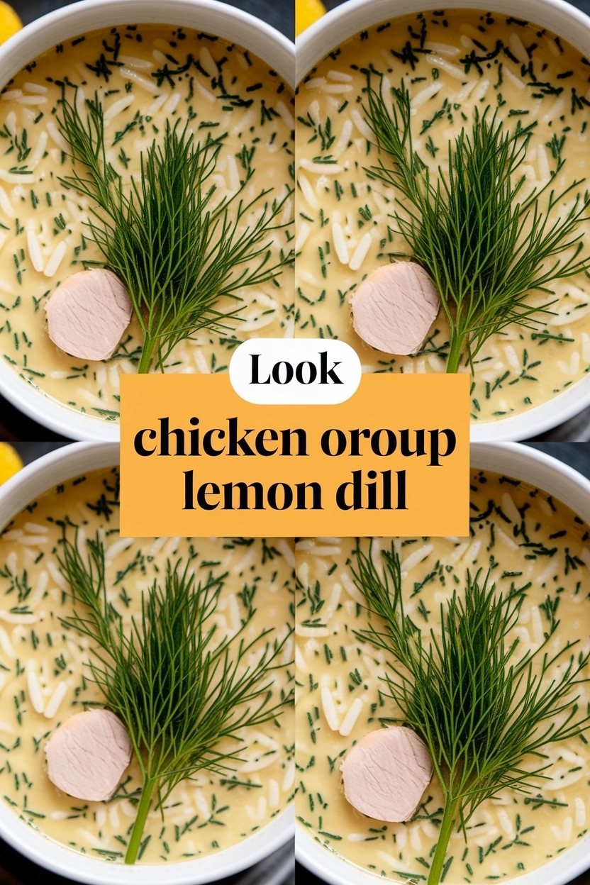 chicken orzo soup lemon dill