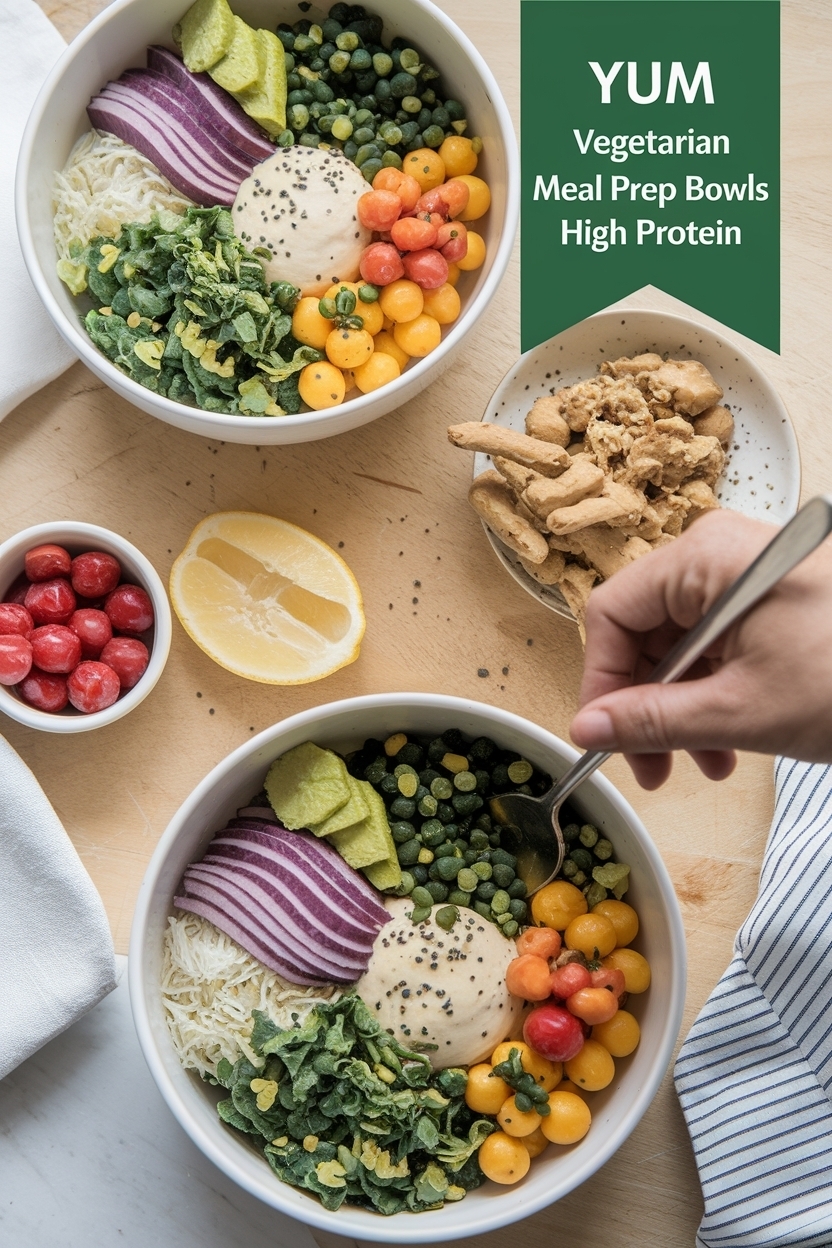 vegetarian meal prep bowls high protein