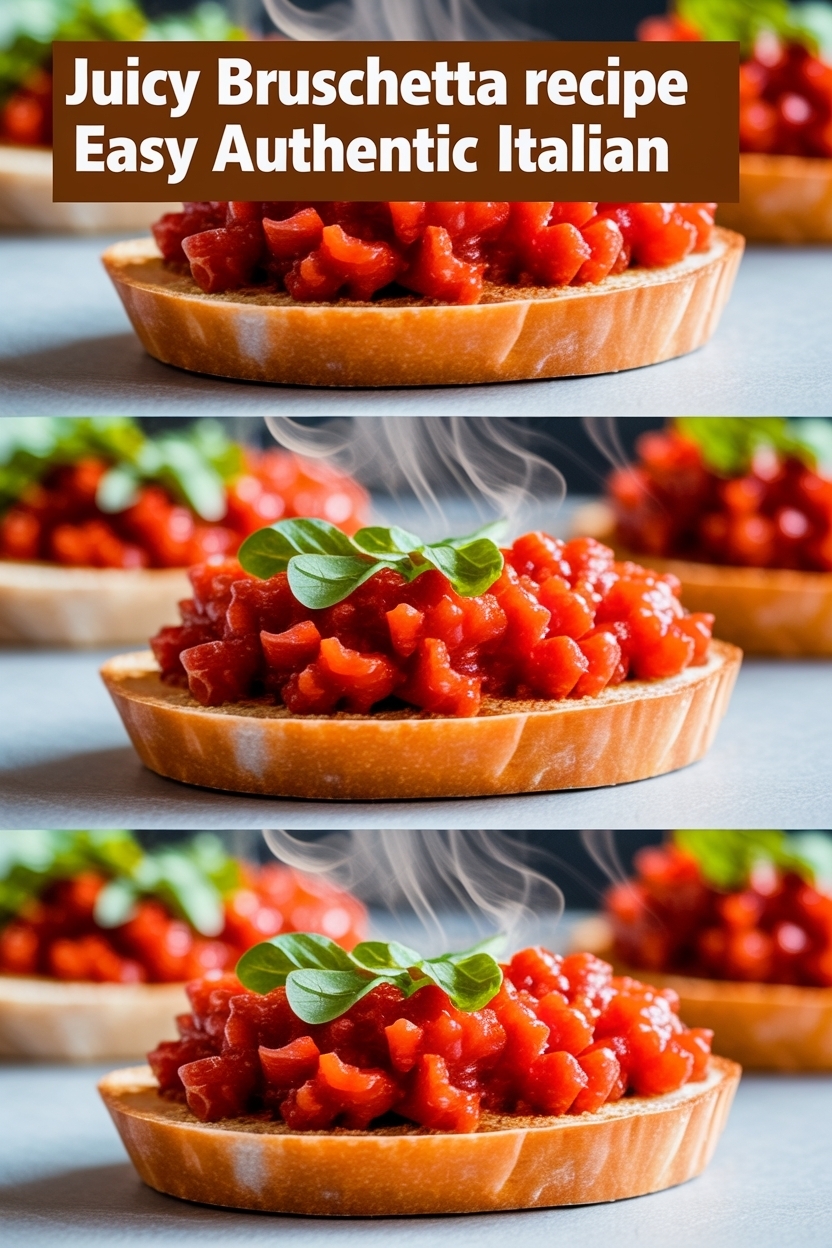 bruschetta recipe easy authentic italian
