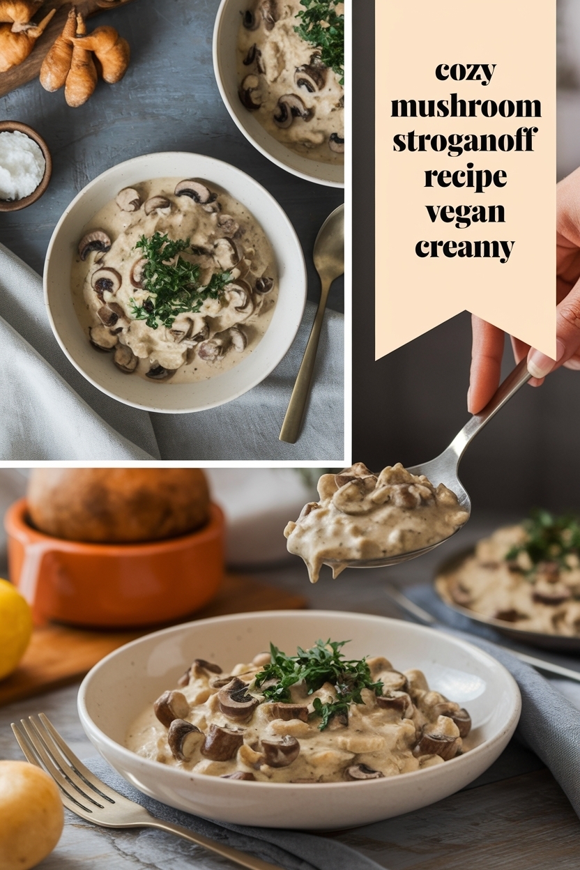 mushroom stroganoff recipe vegan creamy