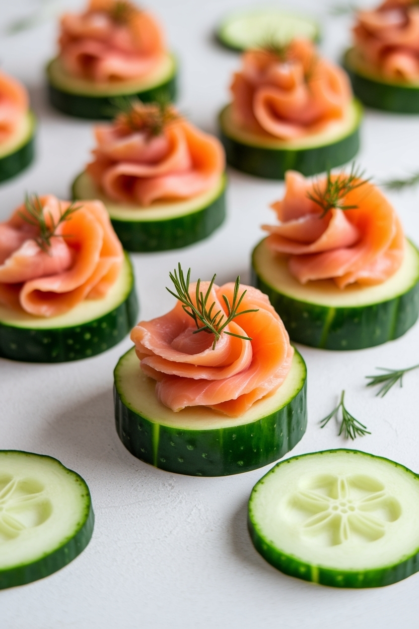 smoked salmon cucumber bites recipe easy