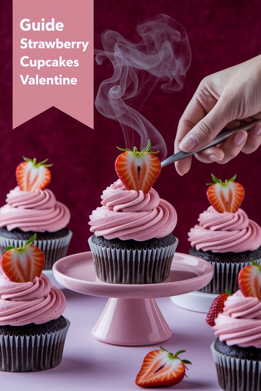 strawberry crunch cupcakes valentine