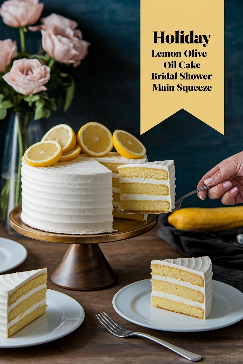 lemon olive oil cake bridal shower main squeeze