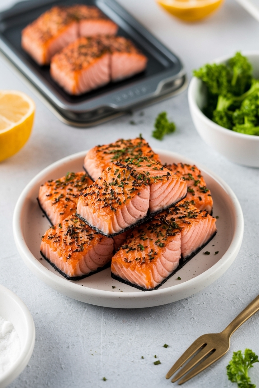 air fryer salmon bites recipe crispy