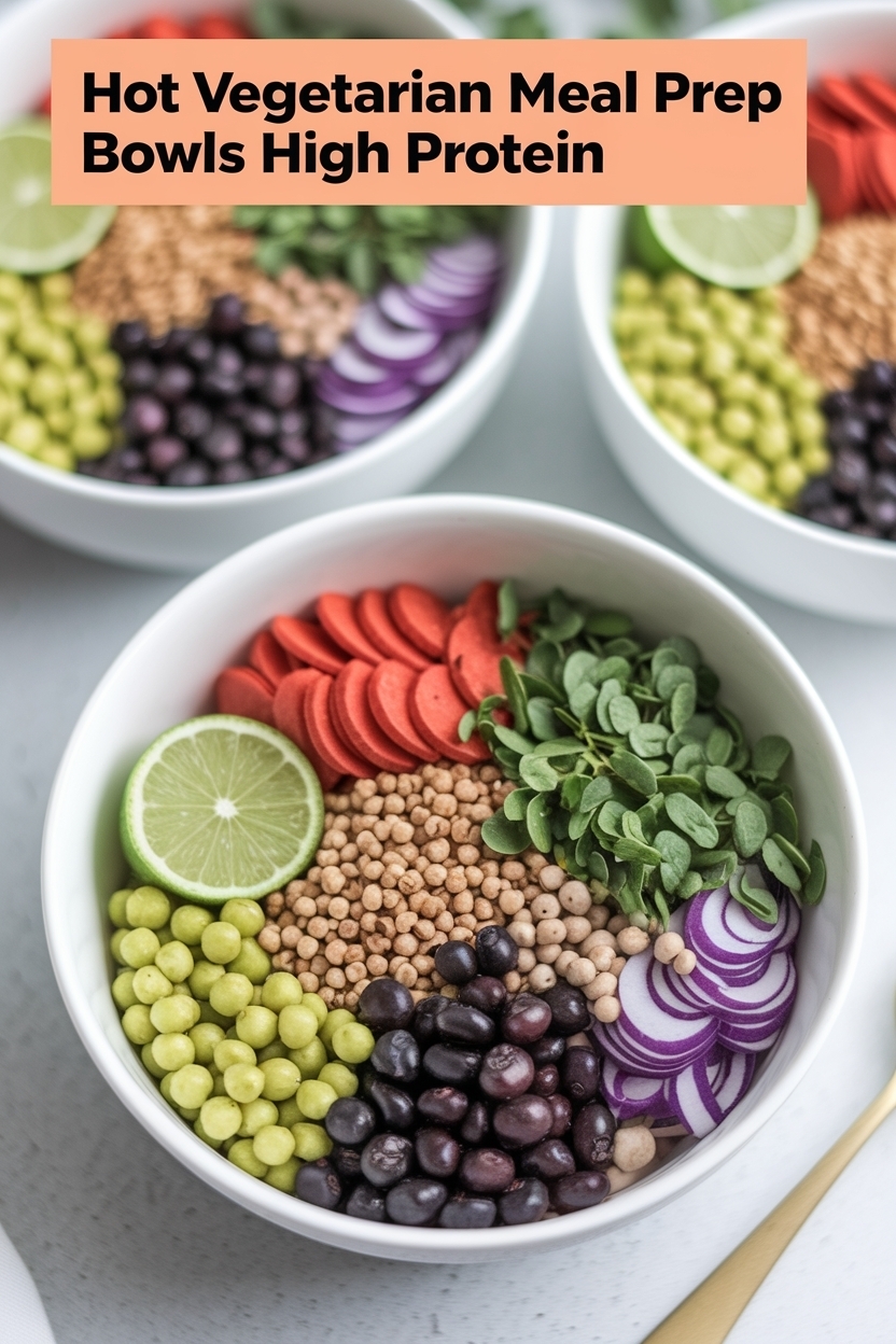 vegetarian meal prep bowls high protein