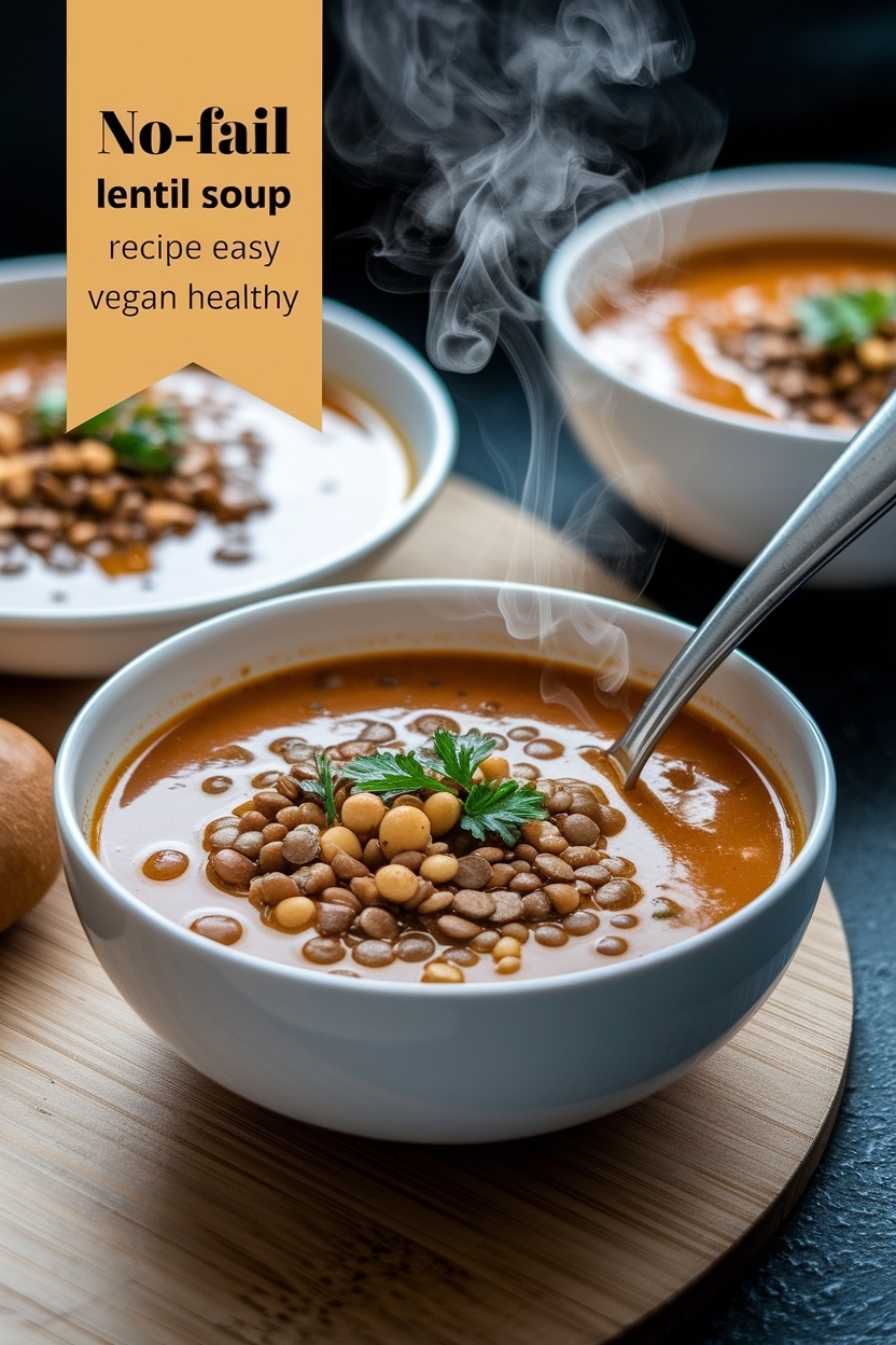 lentil soup recipe easy vegan healthy
