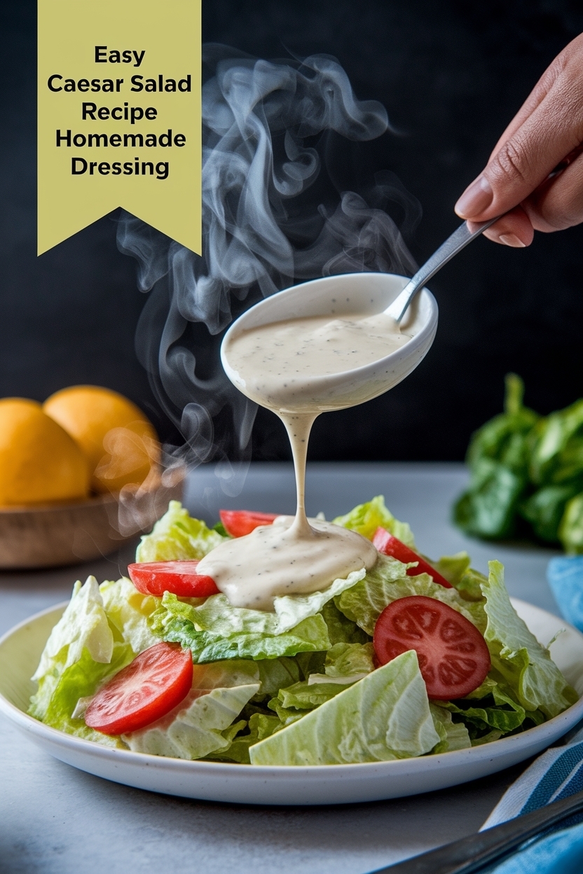 caesar salad recipe homemade dressing