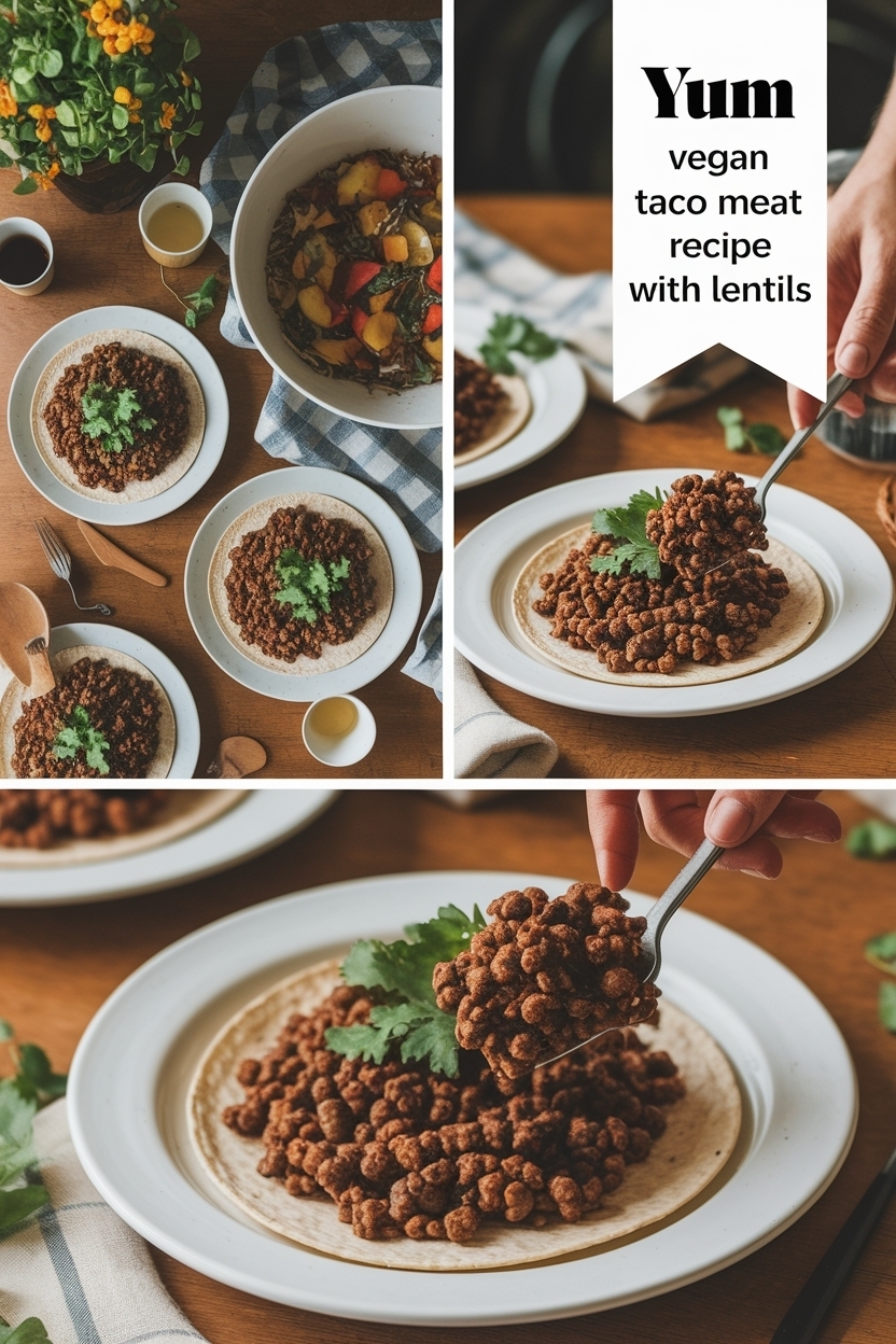 vegan taco meat recipe with lentils