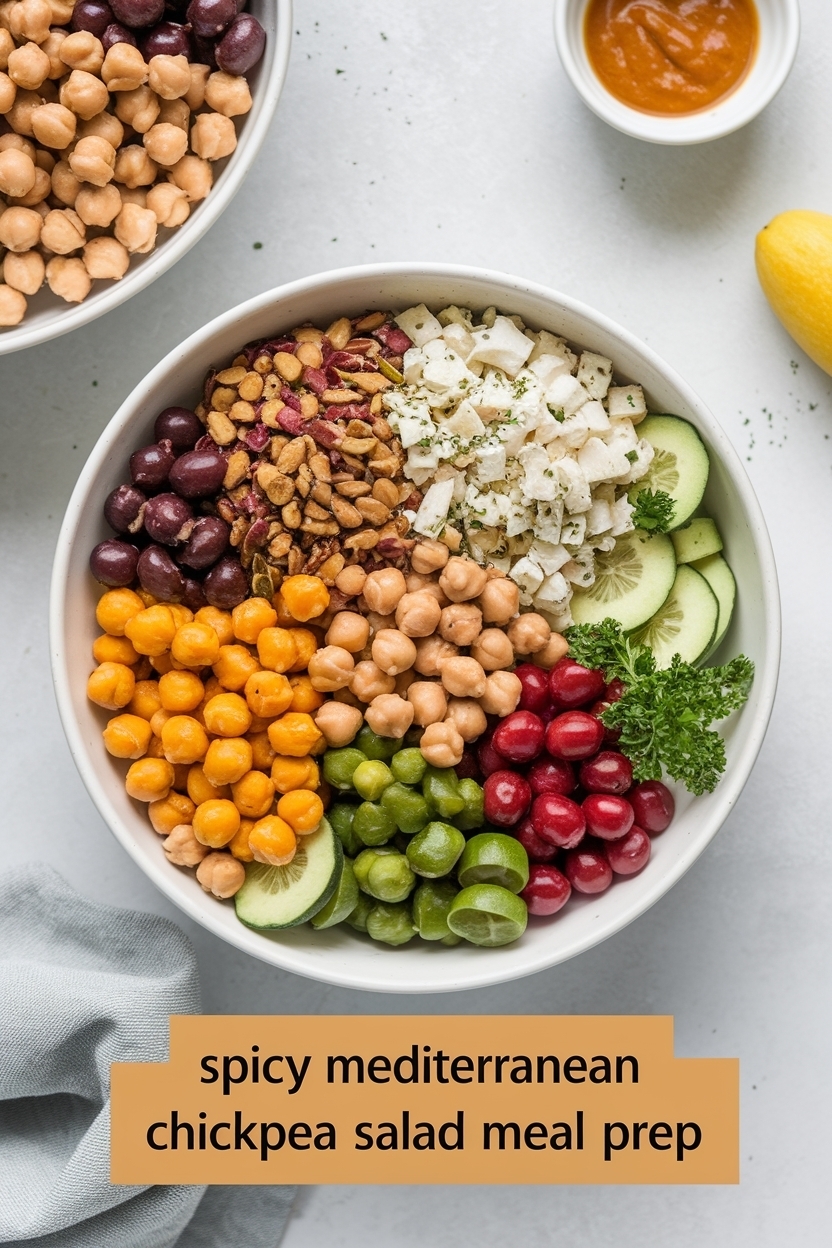 mediterranean chickpea salad meal prep