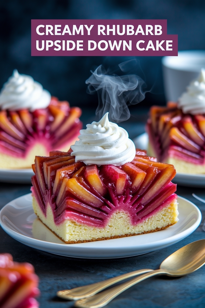 rhubarb upside down cake