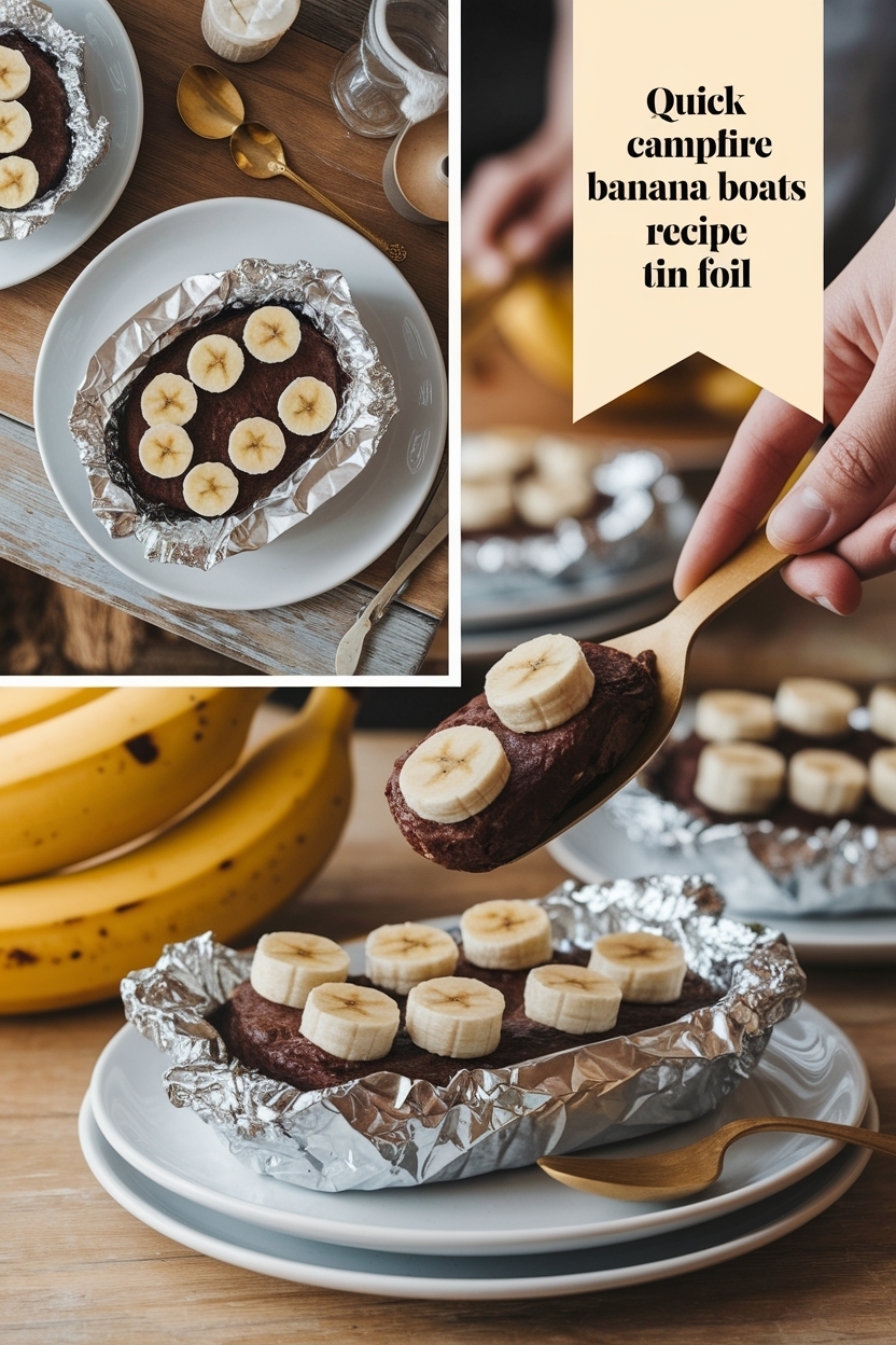 campfire banana boats recipe tin foil