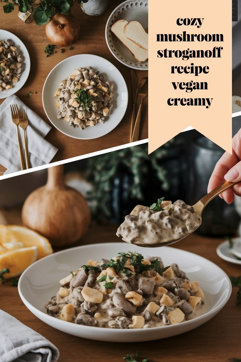 mushroom stroganoff recipe vegan creamy