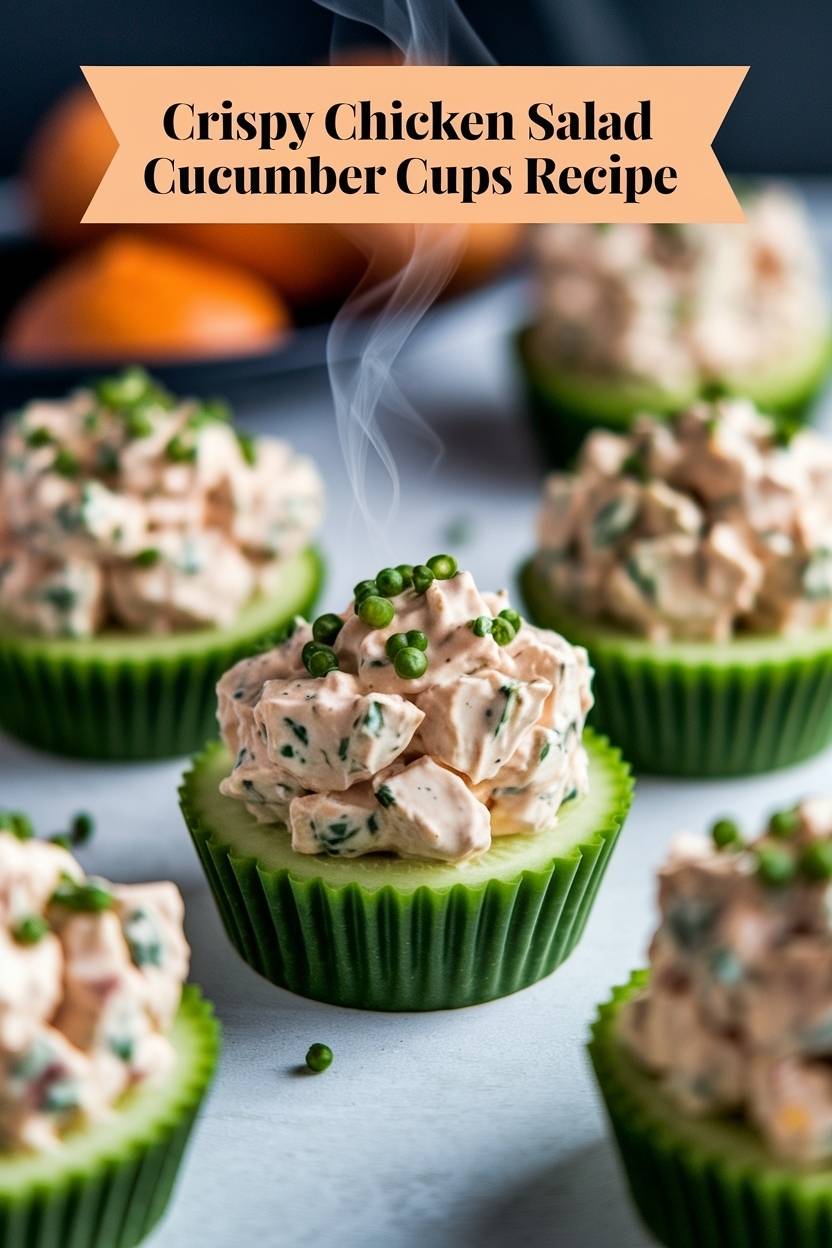 chicken salad cucumber cups recipe