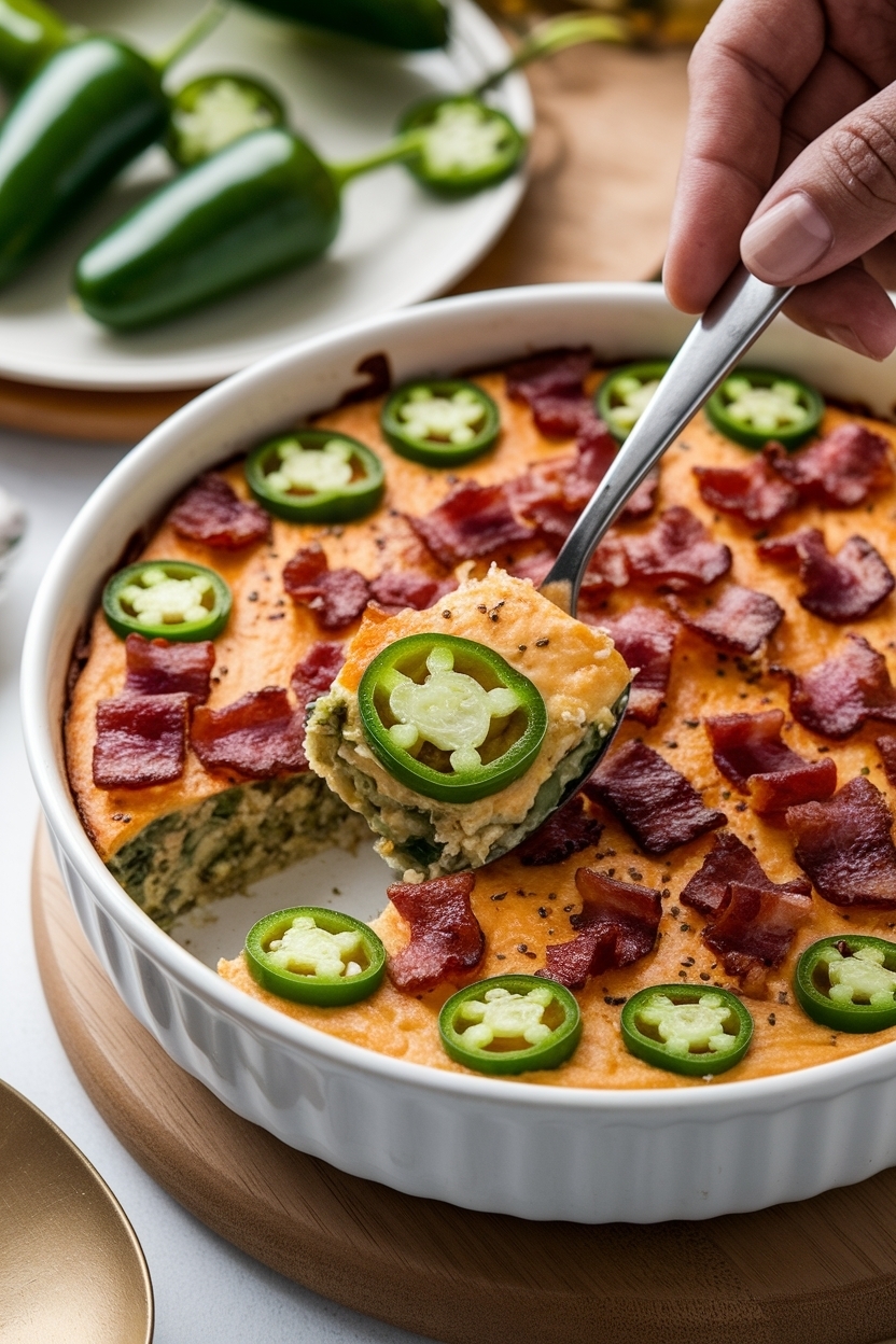 baked jalapeño popper dip with bacon