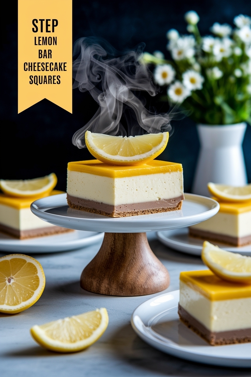 lemon bar cheesecake squares