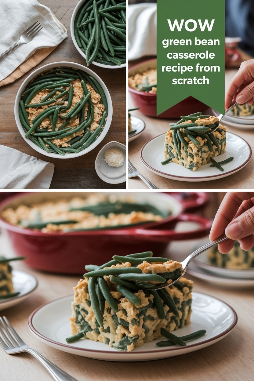 green bean casserole recipe from scratch