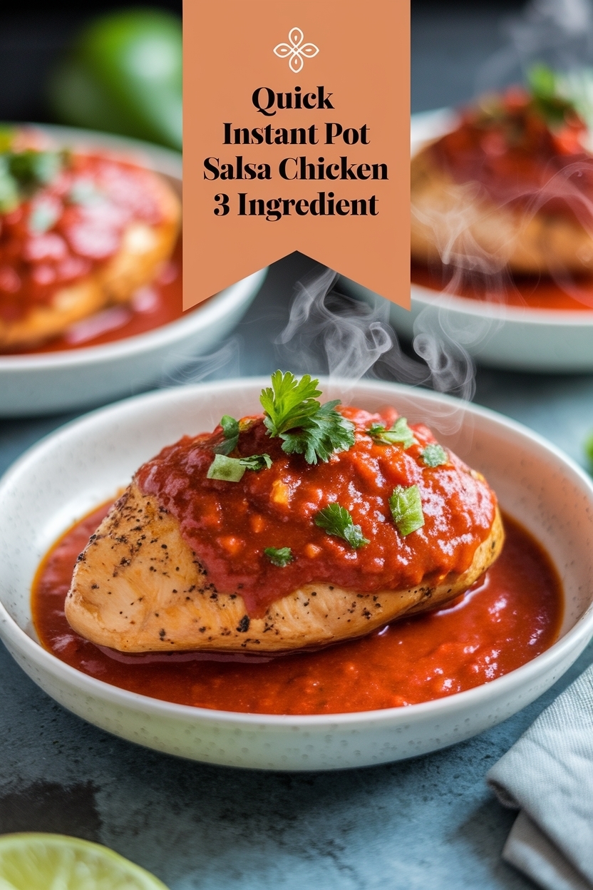 instant pot salsa chicken recipe 3 ingredient
