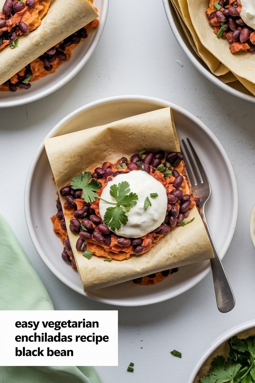 vegetarian enchiladas recipe black bean