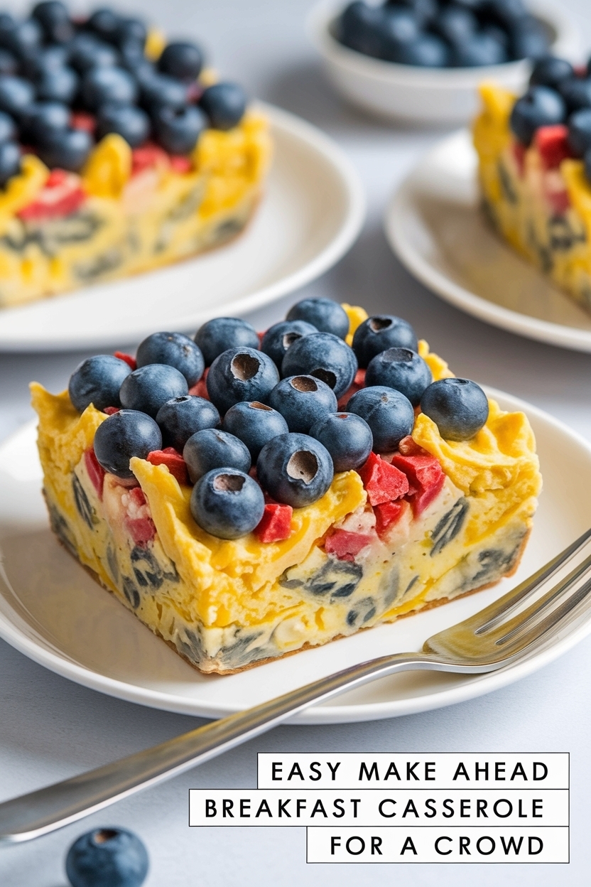 make ahead breakfast casserole for a crowd