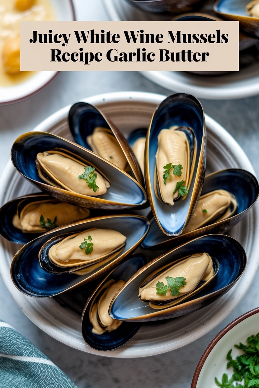 white wine mussels recipe garlic butter