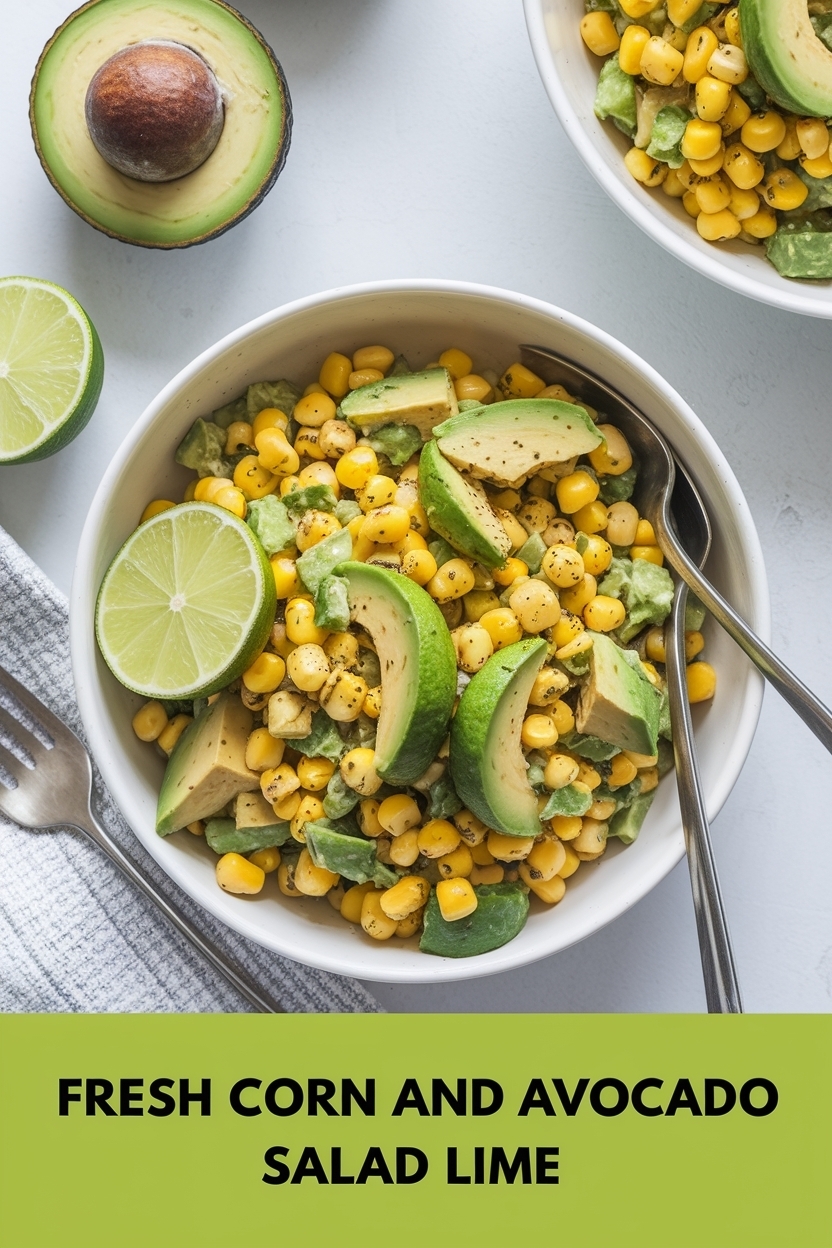 corn and avocado salad lime