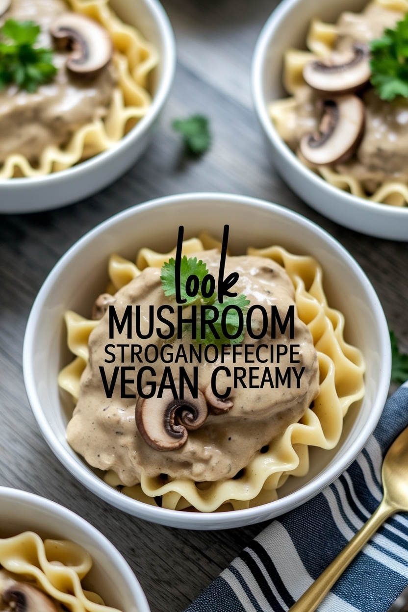 mushroom stroganoff recipe vegan creamy