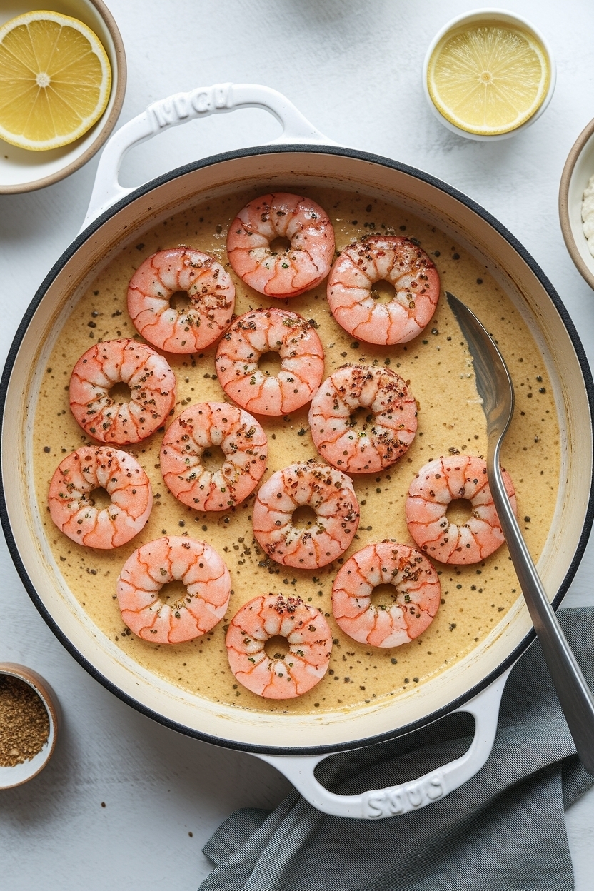 creamy tuscan shrimp skillet